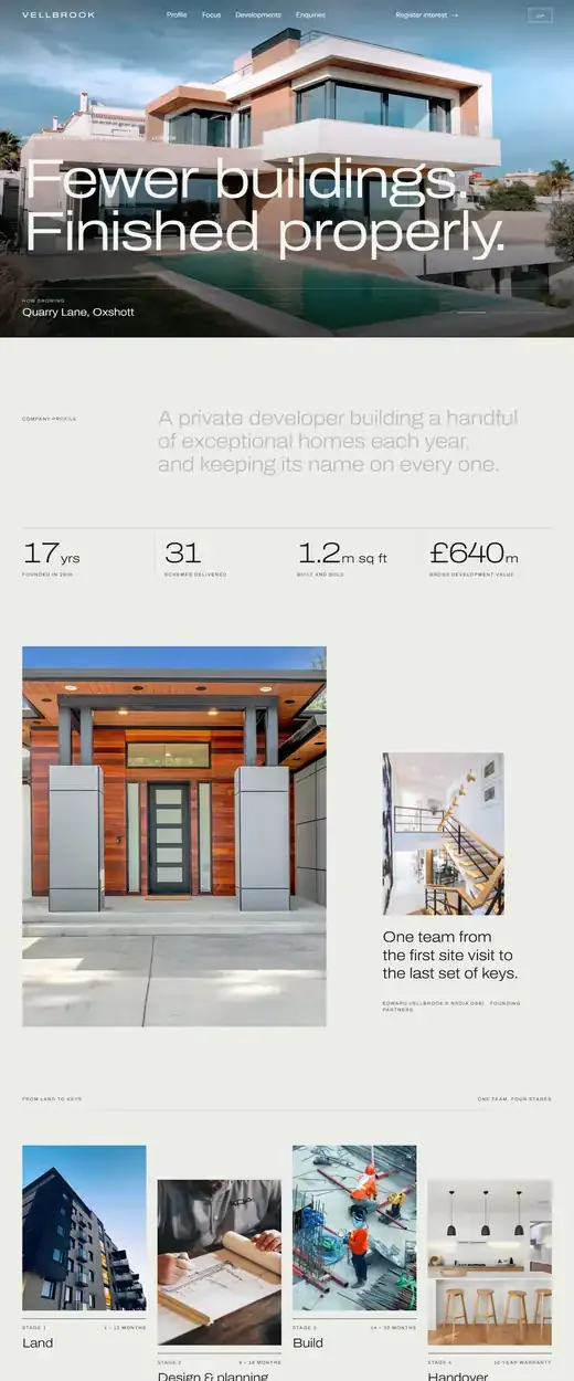 Vellbrook Developments website