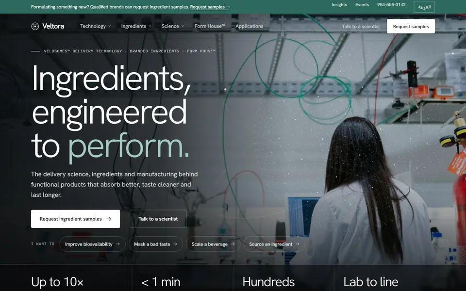 Veltora website