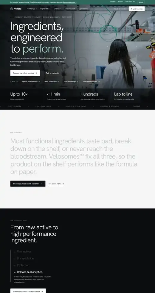 Veltora website